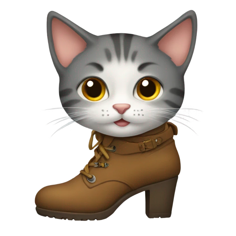 Gato con botas emoji