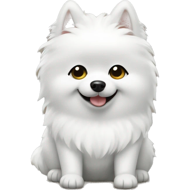 Black Little White spitz head thumbs up emoji
