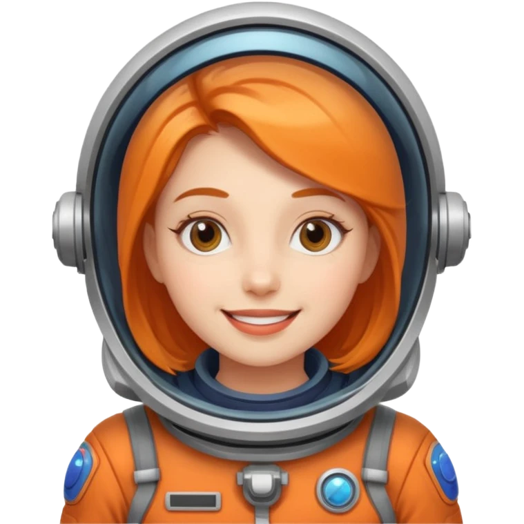 happy female space explorer emoji