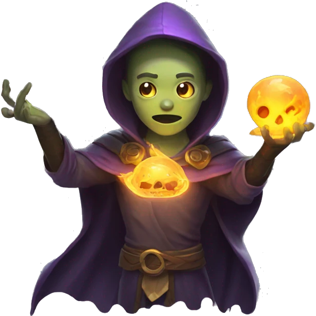 necromancer casting spell emoji