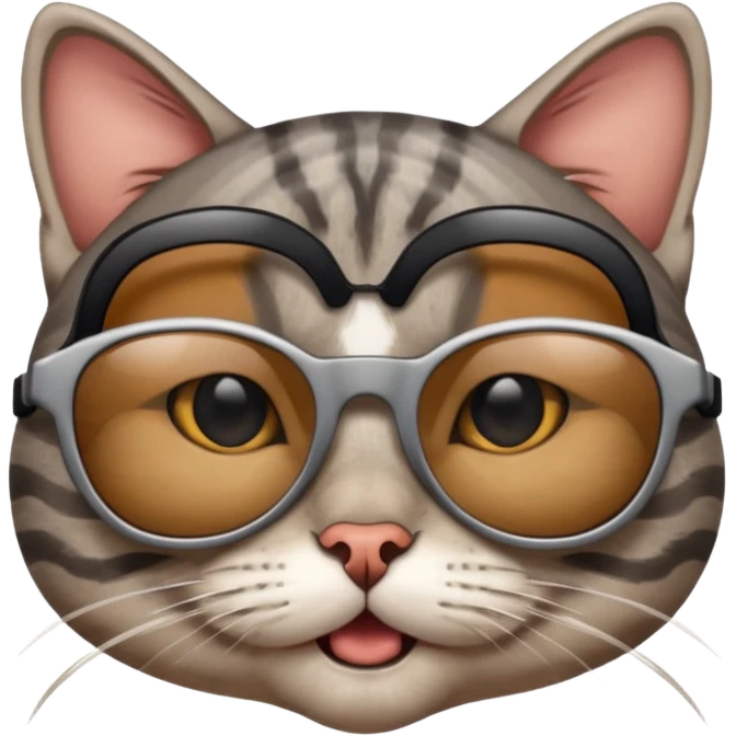 Cat wearing sunglassesCombine the skull with this emoji 😰 emoji