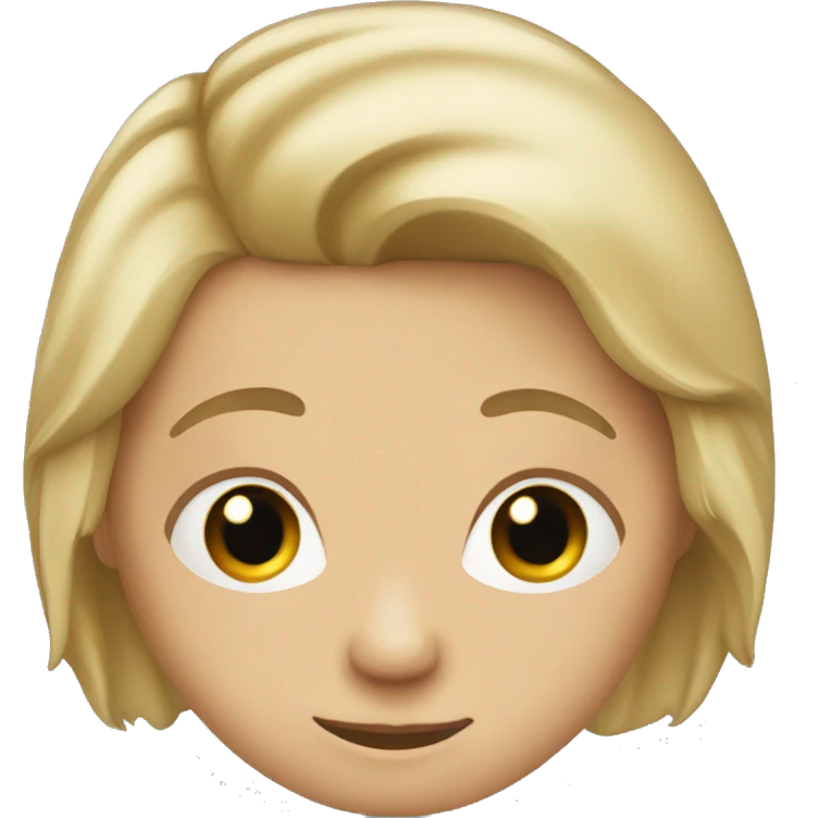 White person with dirty blond hair emoji