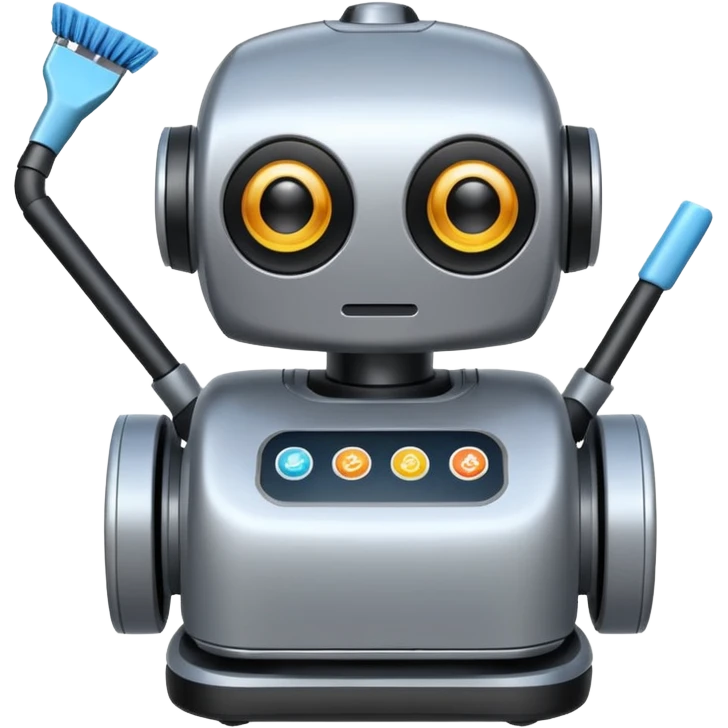 cleaning robot emoji