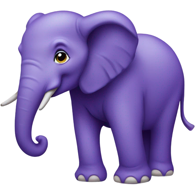 elephant in purple  emoji