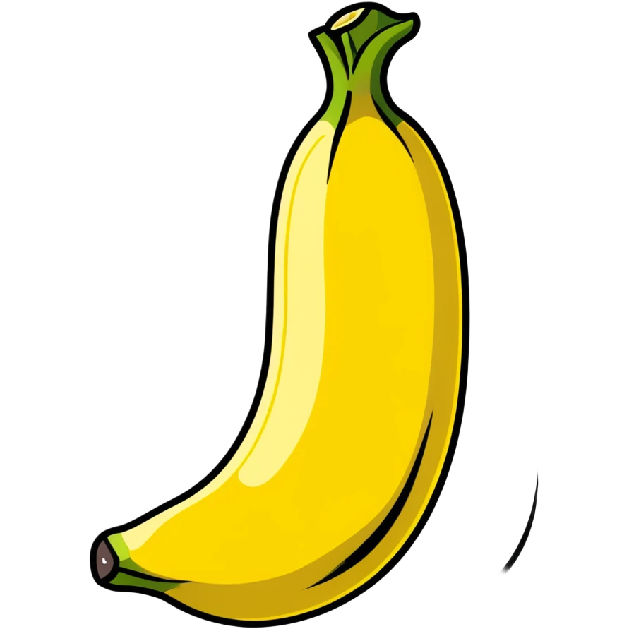 peeled banana with yellow flesh exposed emoji