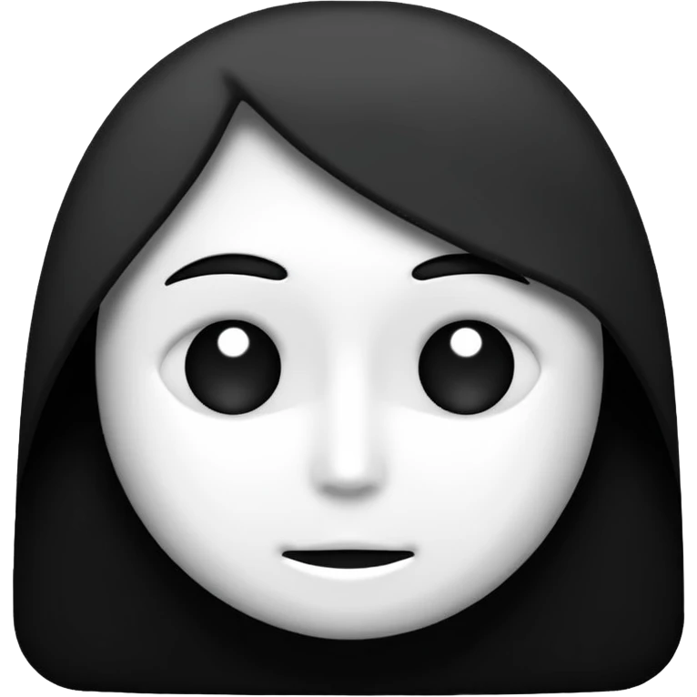 Black white emoji