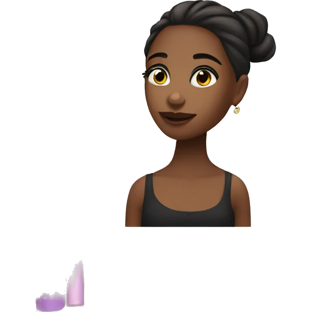 girl in front makeup vanity  emoji