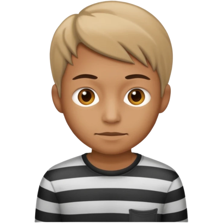 thief, with stripped shirt emoji