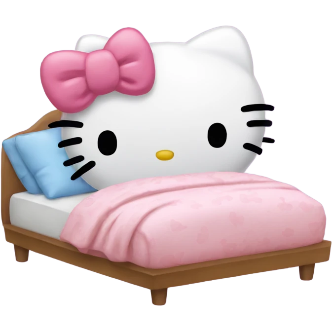 Hello kitty sleep  emoji
