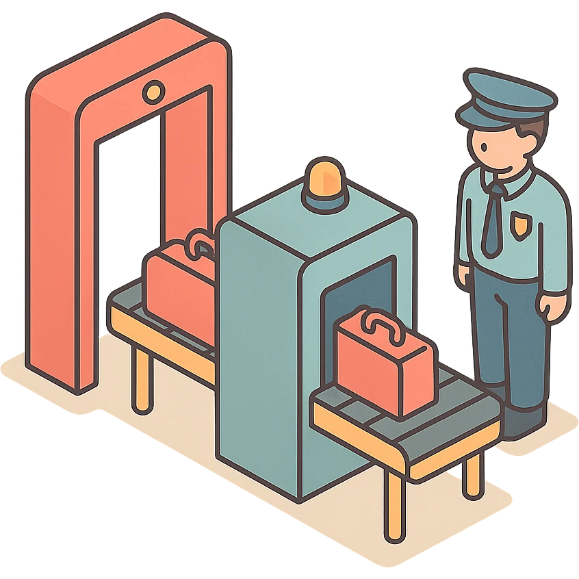 airport security emoji