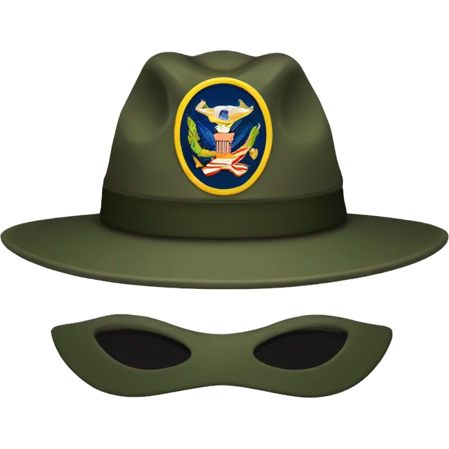Us army formal hat emoji