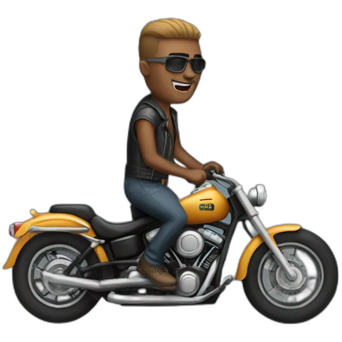 men biker emoji