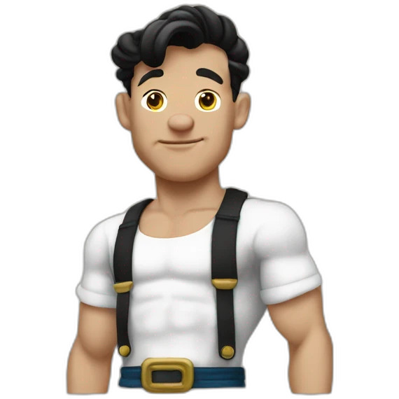 Popeye con cabello emoji