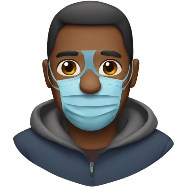 A father with  mask emoji