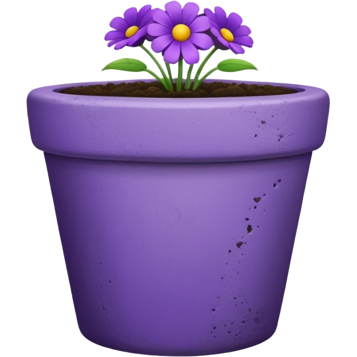 purple flower pot emoji
