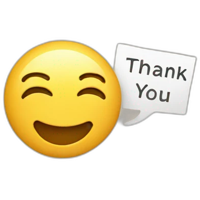 thank you emoji