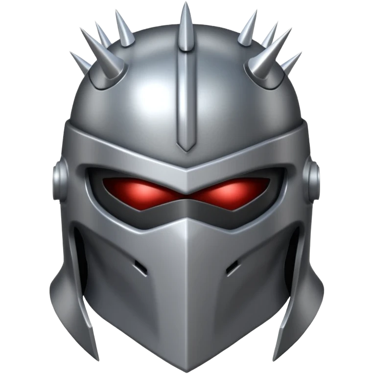 master shredder's helmet from teenage mutant ninja turtles, no eyes or face, just the helmet and related material emoji