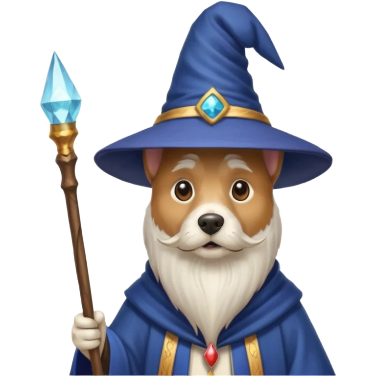 Dog wizard emoji