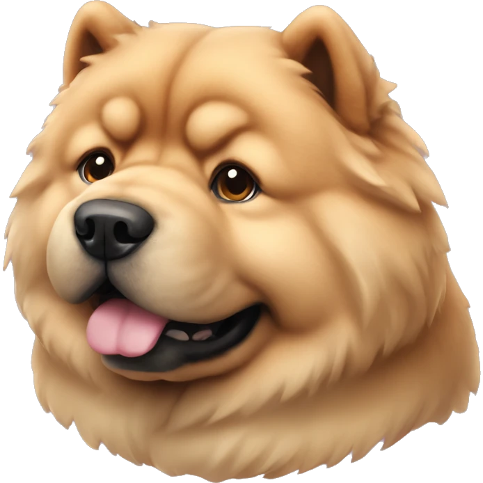 Chow chow cute dog emoji