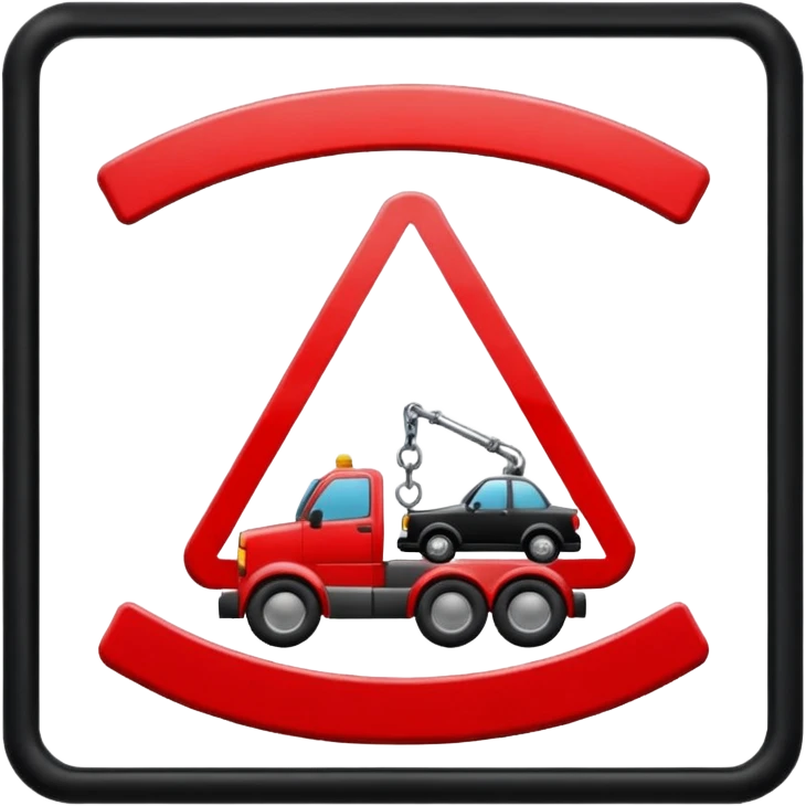 towing zone emoji
