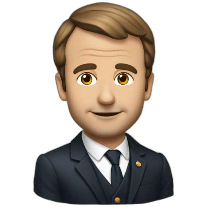 Emanuel macron boit une bières emoji