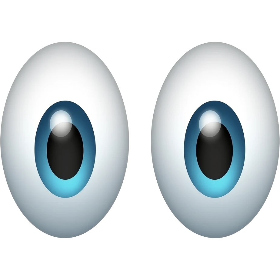 two eyes only not face emoji