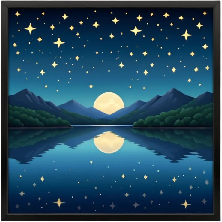 arkansas lake in the night emoji