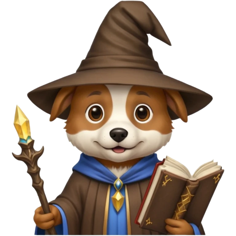 Dog wizard emoji