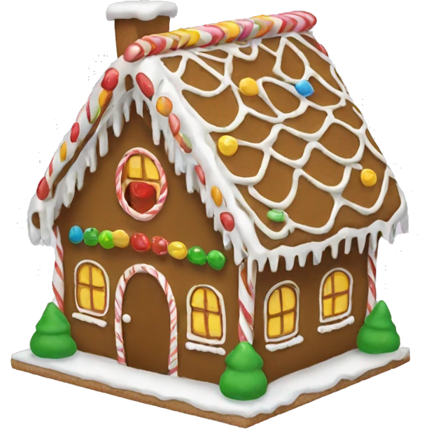 gingerbread house emoji