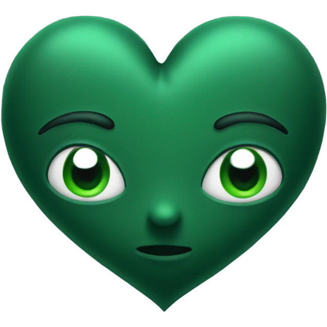dark green heart emoji emoji