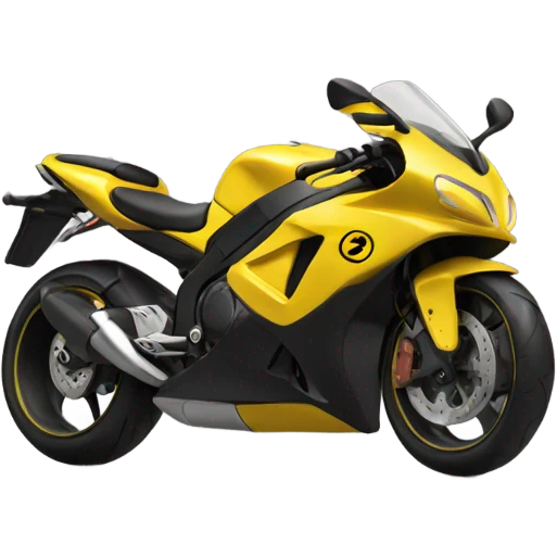 Yellow motorcycle emoji