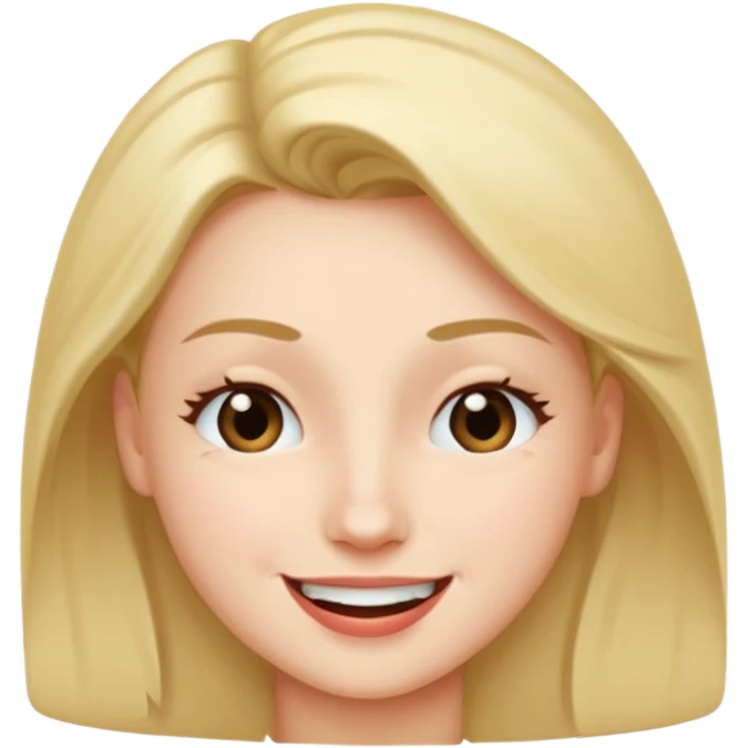 slight sideways three-quarters view of the same face, winking emoji
