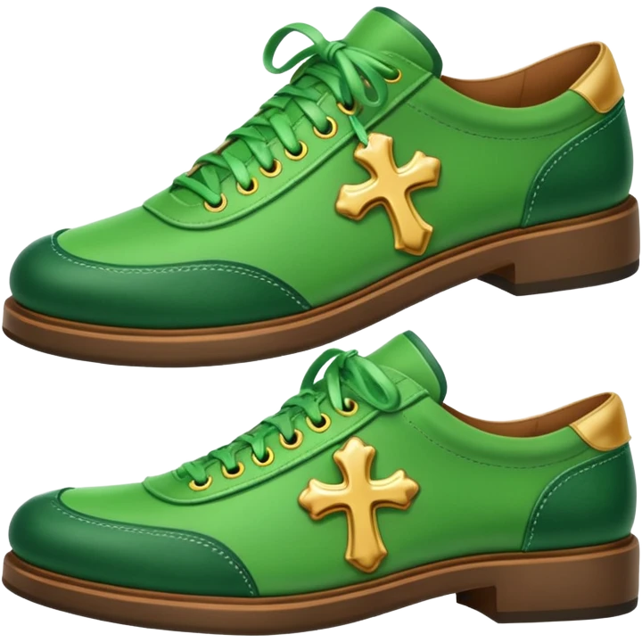 green cros shoes emoji