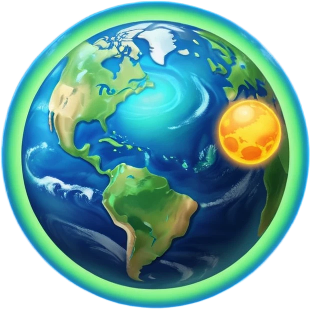 Earth Orbiting the Sun emoji