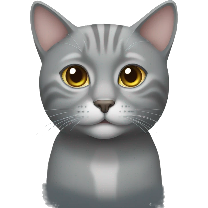 Grey cat emoji