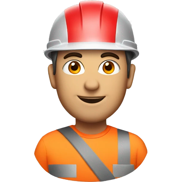 builder red helmet emoji