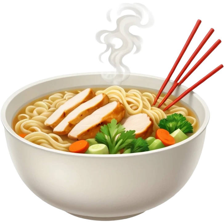 chicken noodles street food style  emoji