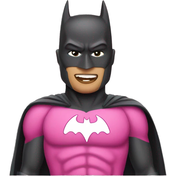 pink batman emoji