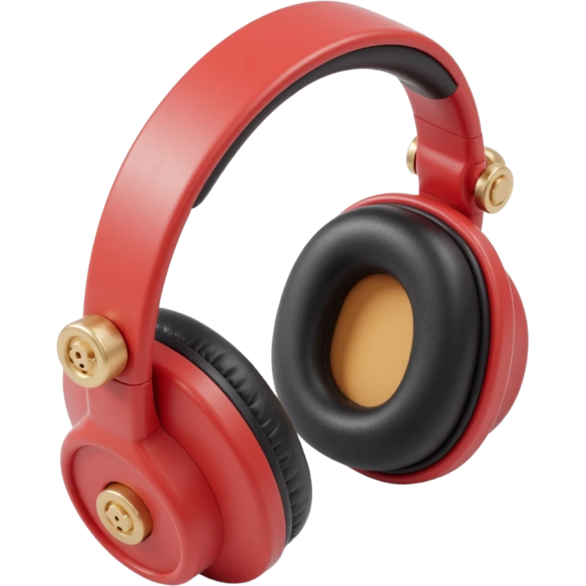 over the hear headphones with a mic emoji