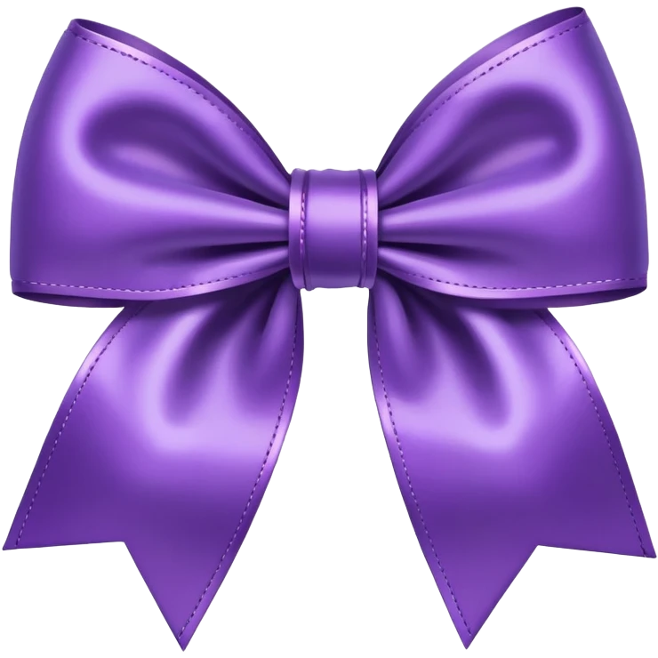 Purple bow  emoji