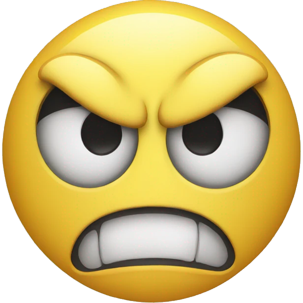 Angry smiley face  emoji