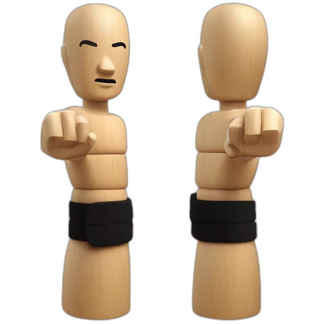 Wing Chun wooden dummy emoji