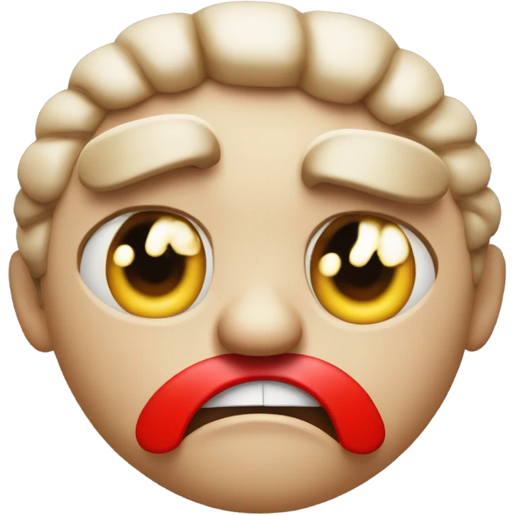 Mad emoji with hearts emoji