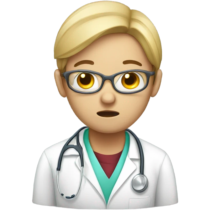 Medical student despairing emoji