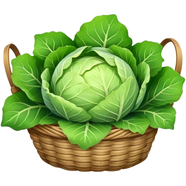 cabbage in basket emoji