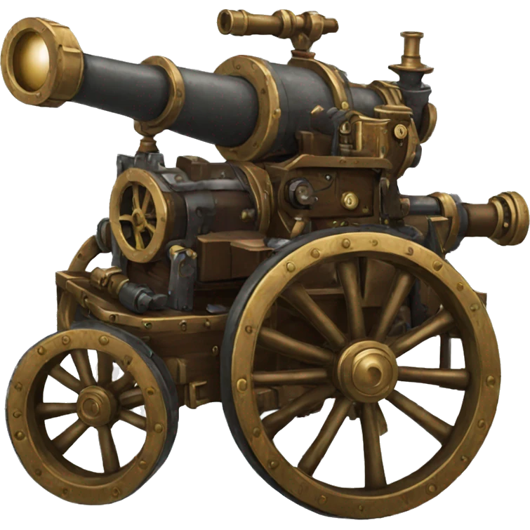 steampunk artillery canon emoji