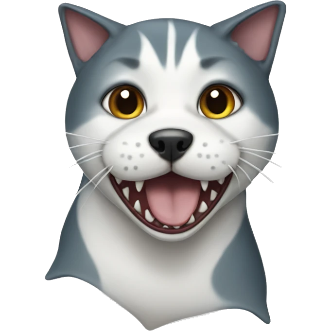 Shark cat dog emoji
