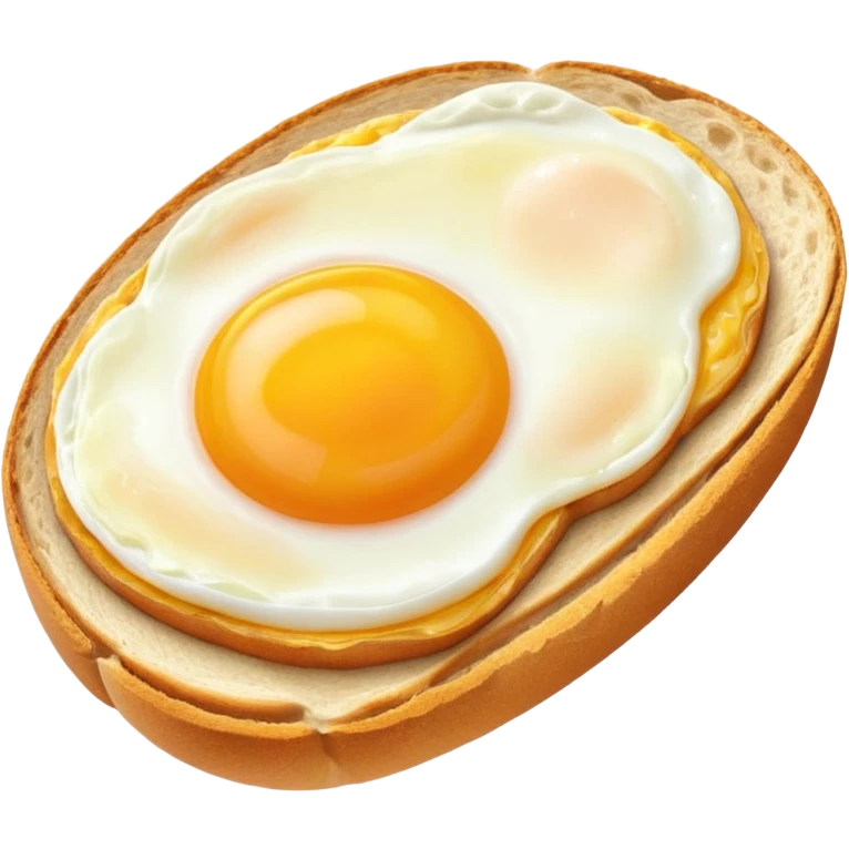 Egg in a sour dough bread emoji