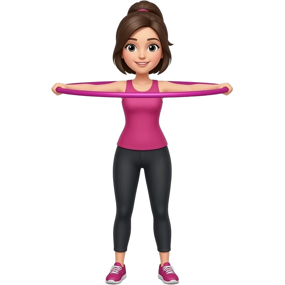 standing arm circles woman emoji