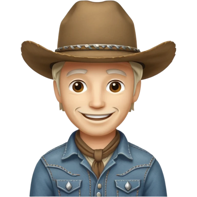 white skin cowboy emoji